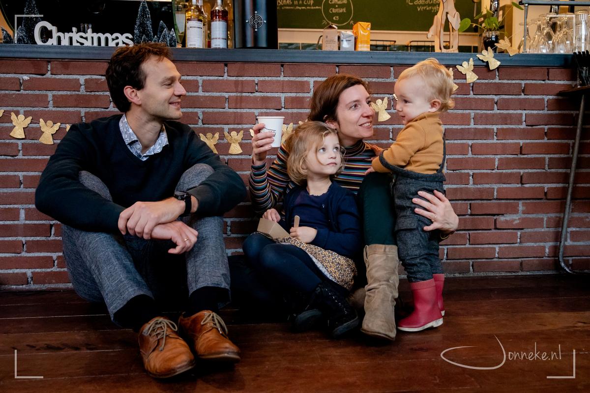 Een gezinsshoot: huilen en lachen