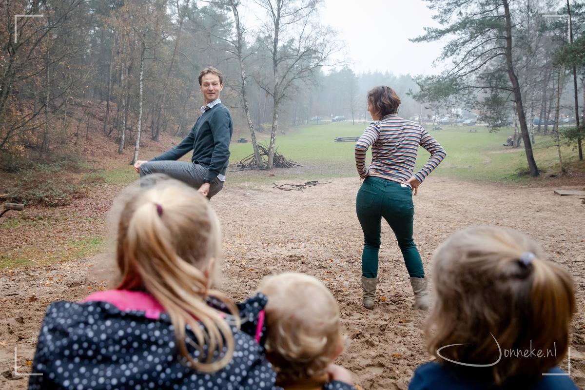 Een gezinsshoot: huilen en lachen