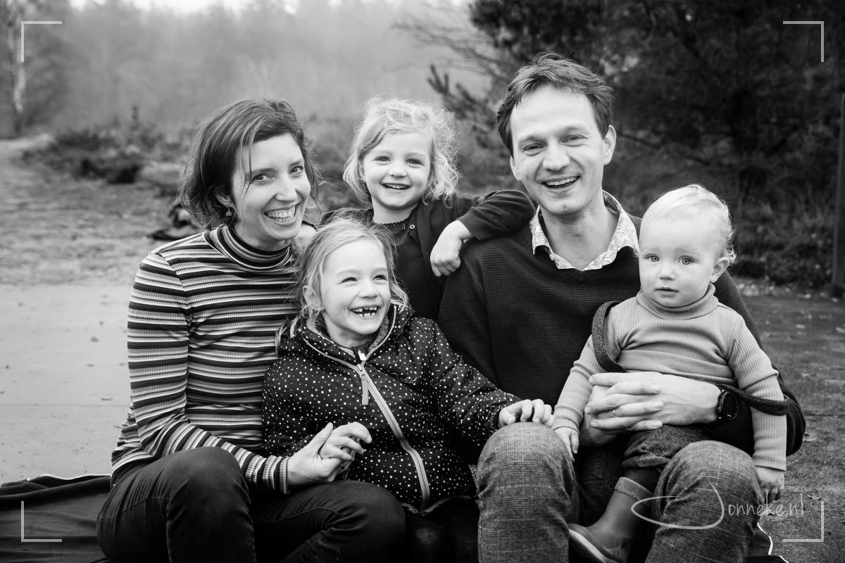 Een gezinsshoot: huilen en lachen