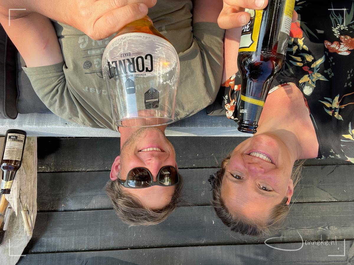 Gouden herinneringen gemaakt, allemaal. En dan nu bijkomen met een dikke smile en een biertje.
