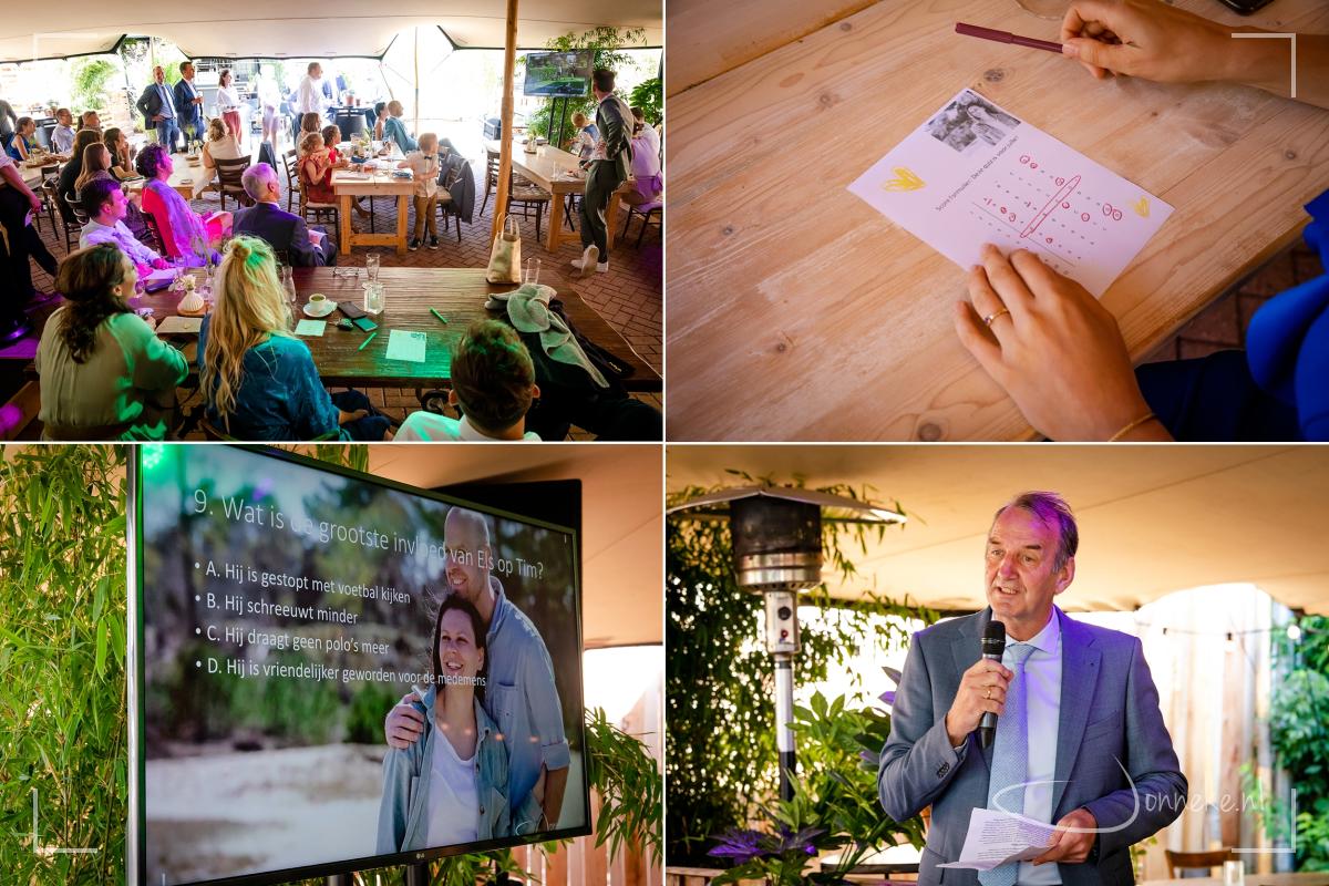 ... en een familie-quiz spelen.