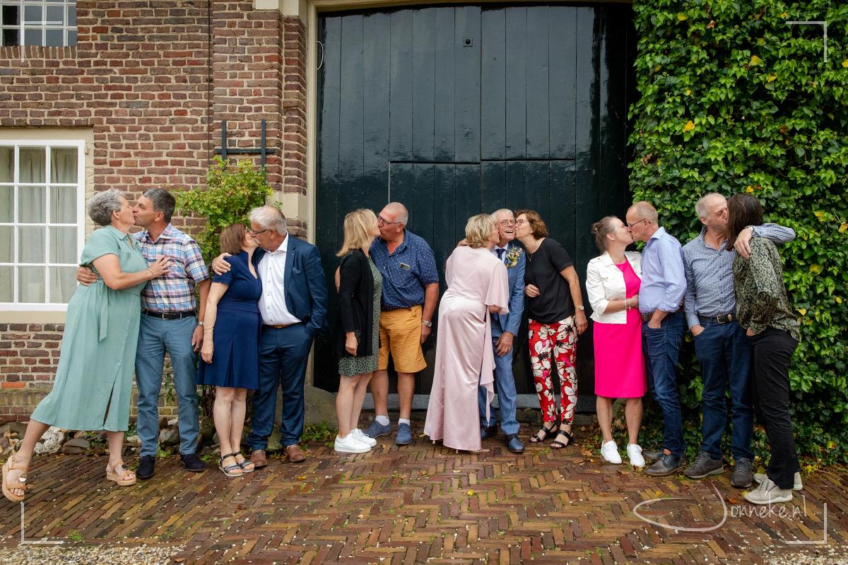 Tijdens de droge minuten maken we snel de groepsfoto's!