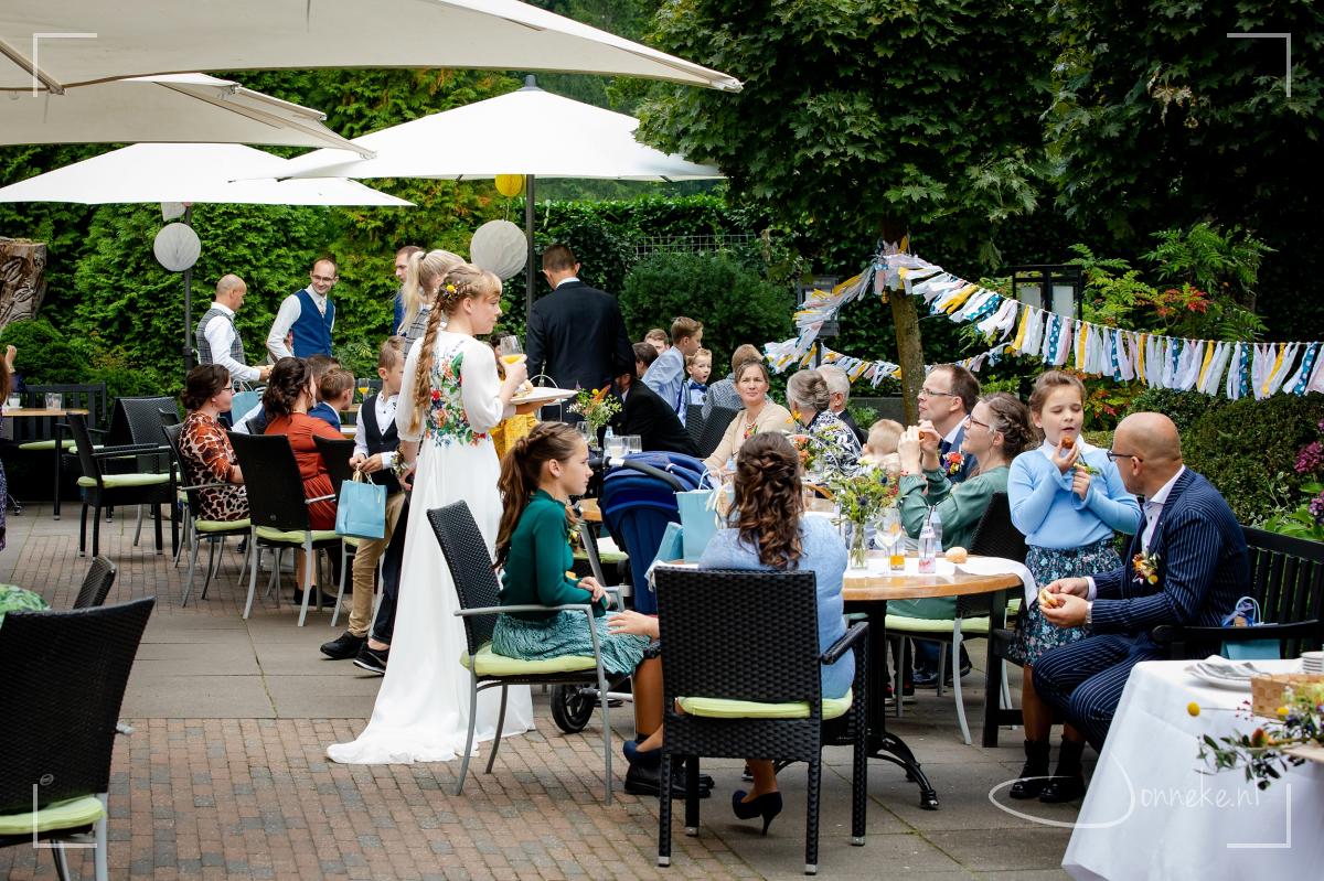 En wat een weertje, zo heel fijn dat we eind september nog buiten kunnen zitten en genieten van een heerlijke lunch.