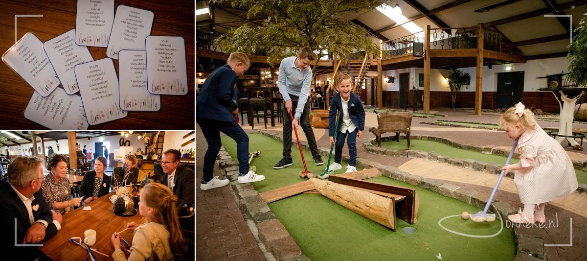 Na het eten wordt 30-seconds met een persoonlijke versie a la Rick en Mariska gespeeld en de kids vermaken zich ook wel.