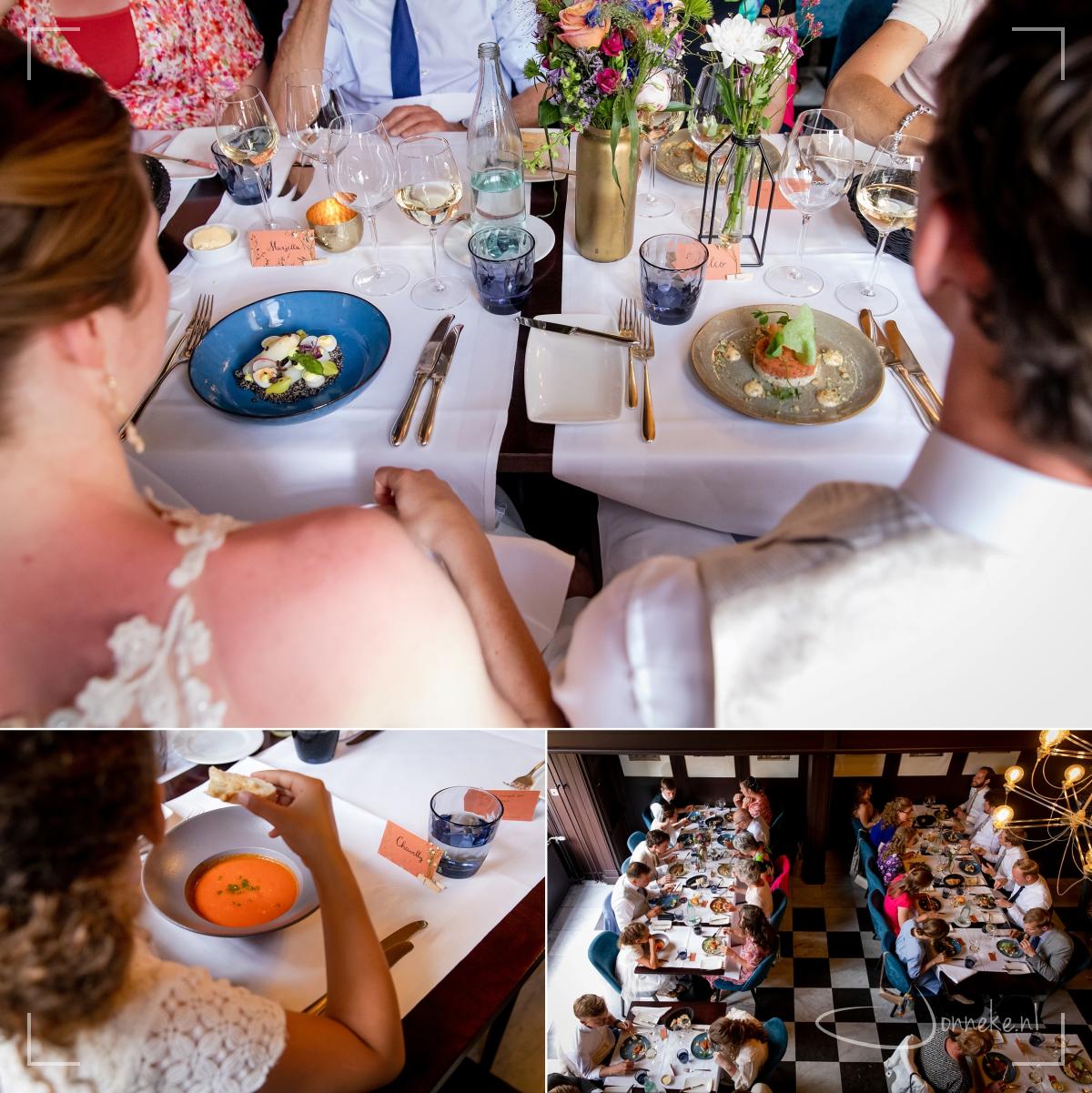 Genieten van een overheerlijk diner!