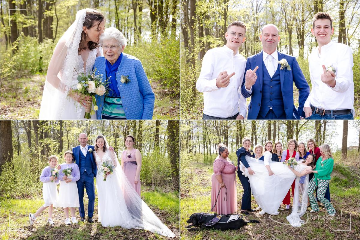 Fris groen, zonnetje - familiefoto's! (en de mannen hadden er gelijk al geen zin in ;-))