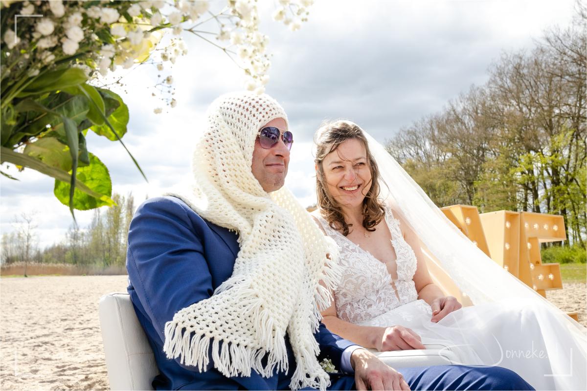 Als de zon weg is, is het soms een beetje frisjes.