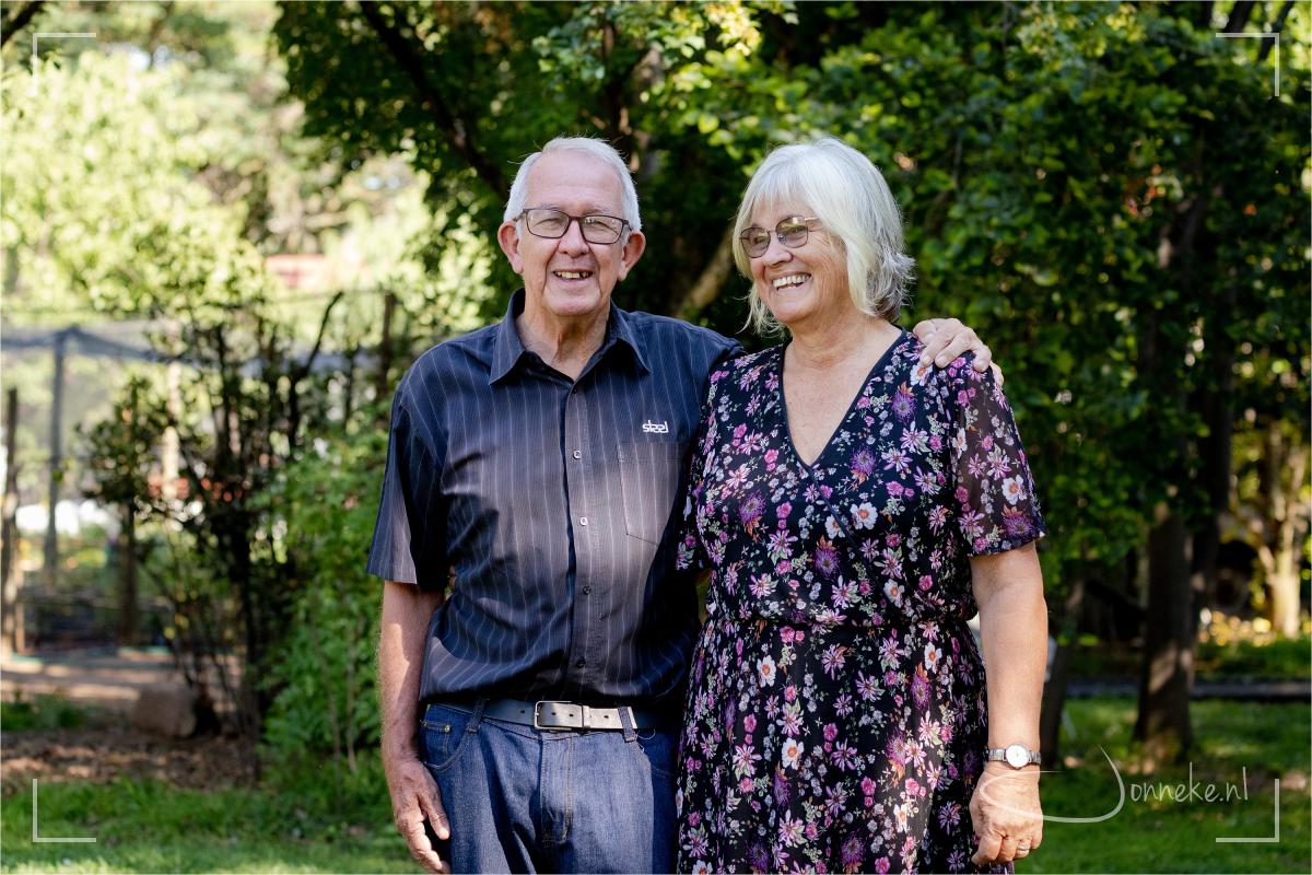 De laatste ochtend nog even een foto van samen (en van beide alleen), dan maar drie minuten 'poseren' toch?