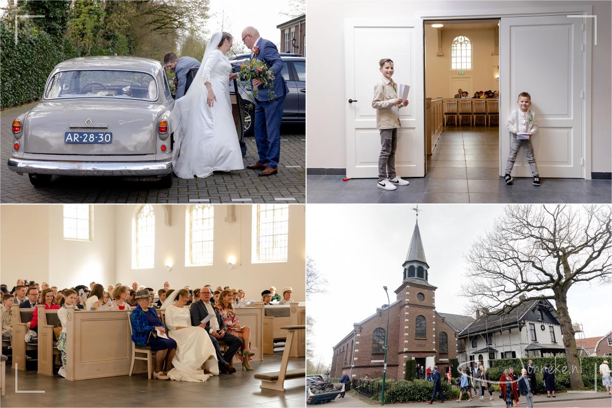 De trouwdienst vond plaats in de Immanuelkerk in Driebergen. Tijdens de dienst heb ik het bedankje gemaakt.