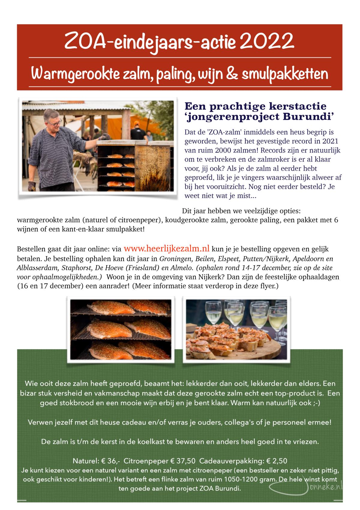 Grote ZOA zalm - smulpakketten ACTIE!