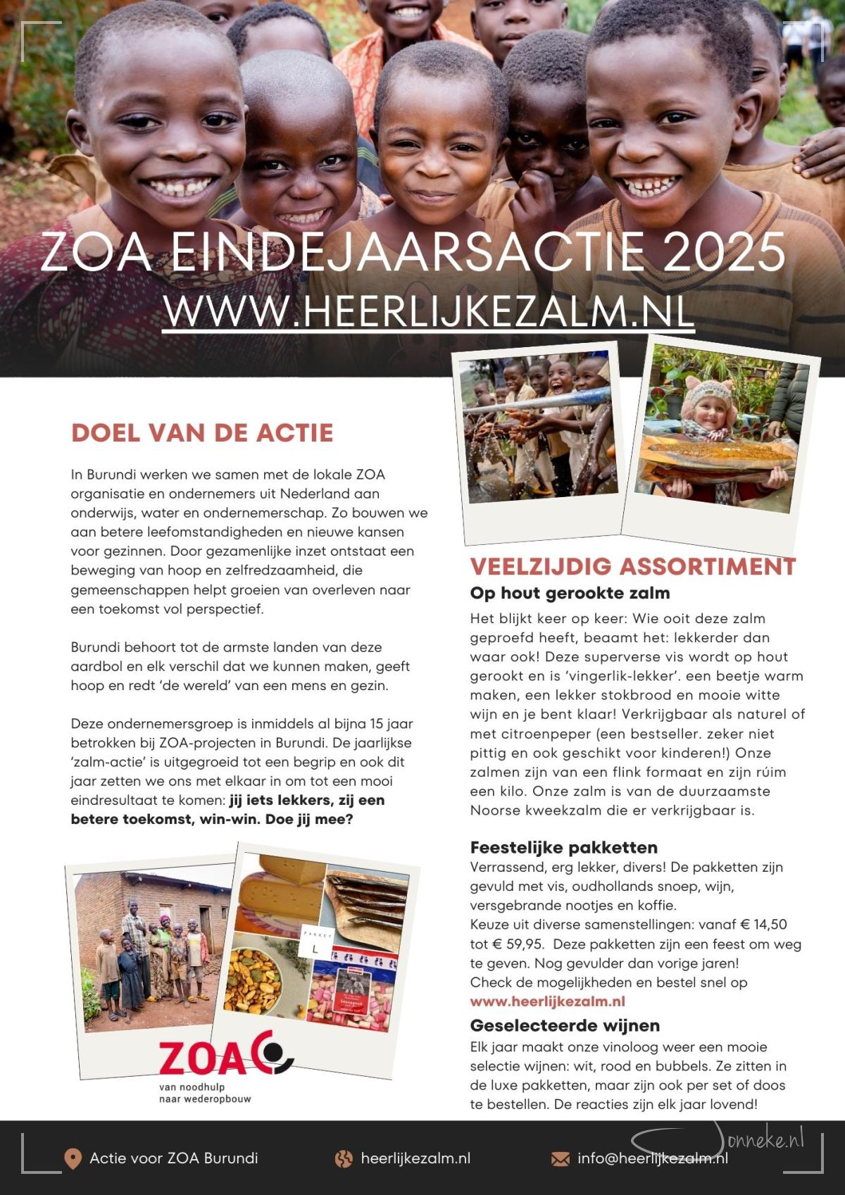 ZOA Zalm-actie weer van start